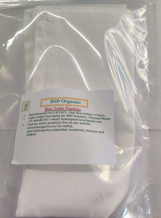 BSD Organics Bioz Table Napkins - Set of 2