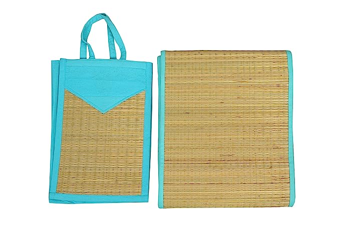 BSD Organics Natural Biodegradable Yoga Mat/Korai Grass mat- 1 Number