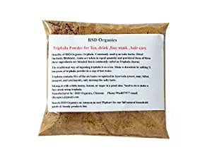 BSD Organics Triphala Powder for Tea, drink,face mask, hair care- 500 grams