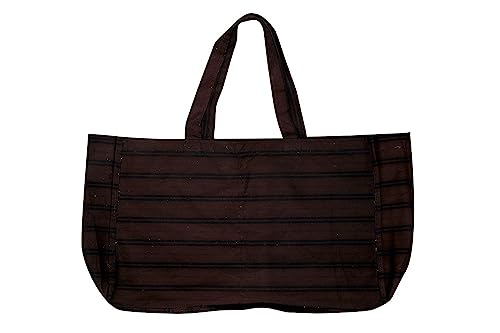 BSD Organics Multi Pocket Reusable Eco Vegetable Bag/Grocery Bag/Shopping Bag with 6 Pouches for Systematic Storage(16 x 19 x 10 Inch) and Designs - 1 Number