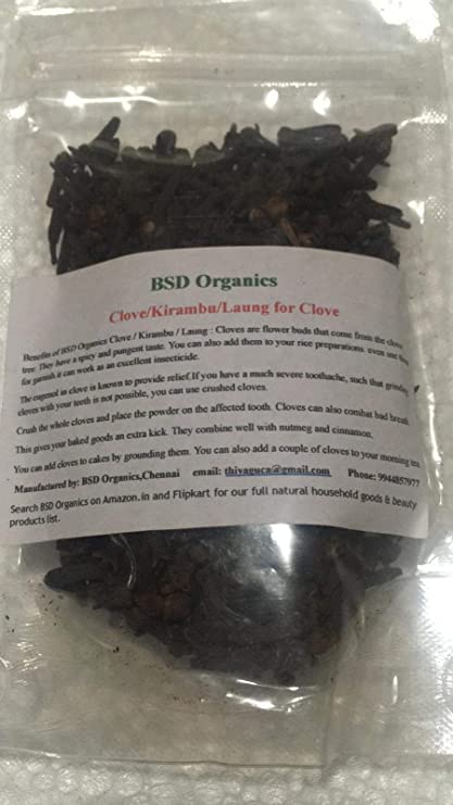BSD Organics Spicy Clove / Kirambu / Laung for Clove - 50 g