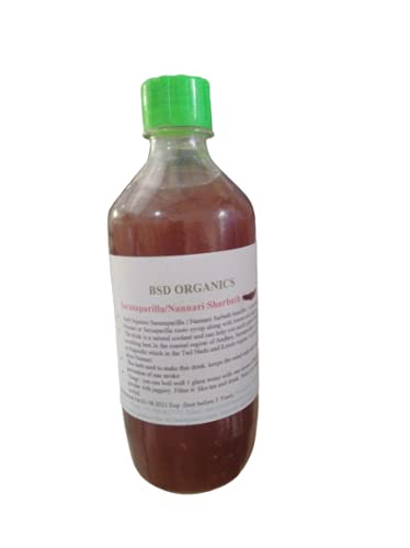 Bsd Organics Sarasaparilla/bea fruit/Nannari Sharbath (Vettiver) -500 ml