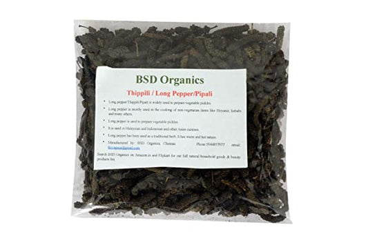 BSD Organics/Thippili/Long Pepper/Pipali 100 g