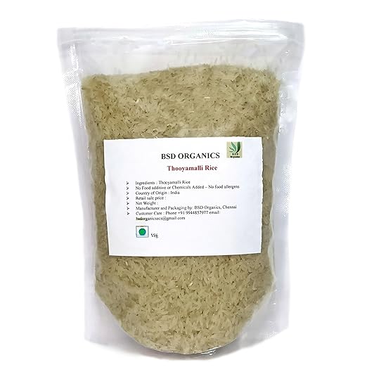 BSD Organics Thooyamalli rice - 200 Gram