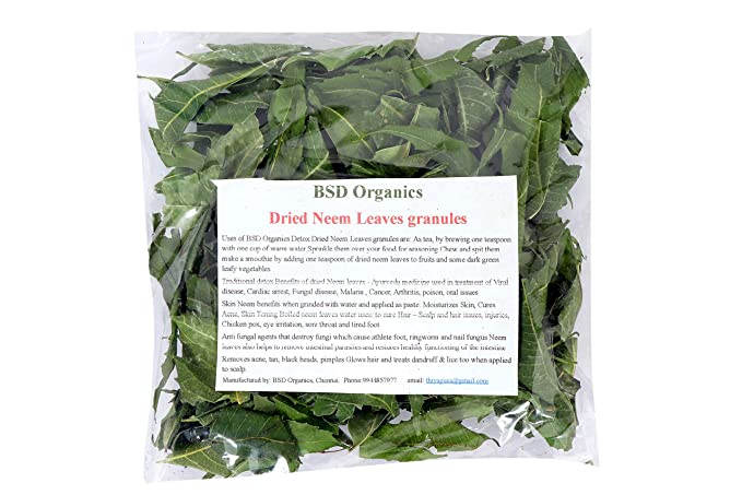 BSD Organics Dried Neem Leaves granules - 500 gms