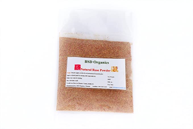 BSD Organics Rose petals dried for tea, garnishing & more - 100 gms