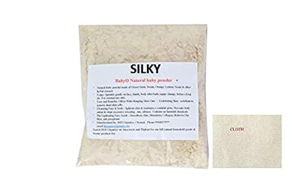 Silky natural baby powder/herbal baby powder (500 gram)