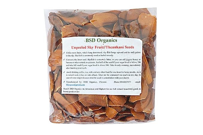BSD Organics Orginal Unpeeled Sky Fruit/Mahogany/Thean kai/Theankani - 50 grams
