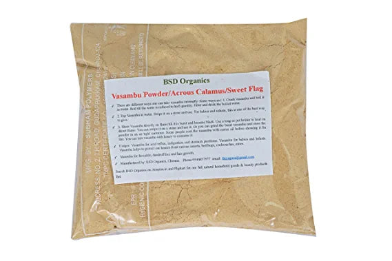 BSD Organics Vasambu Powder/Vacha/Acrous Calamus/Sweet Flag - 200 gms