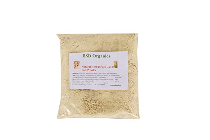 BSD Organics MachO Natural Herbal Men face wash & bath powder/scrub - 1 Kg