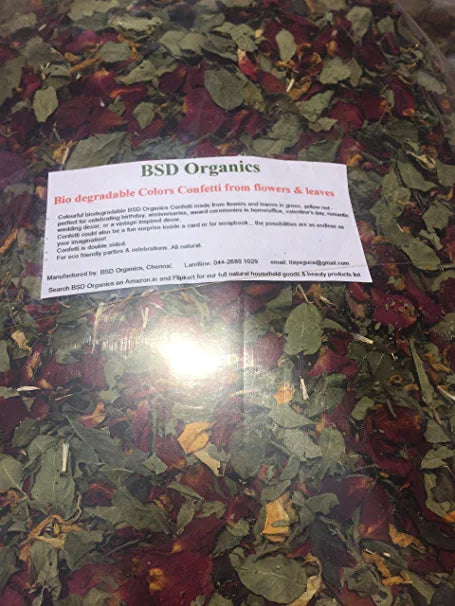 BSD Organics Biomix Colors degradable Flowers & Leaves Confetti - 500 GMS