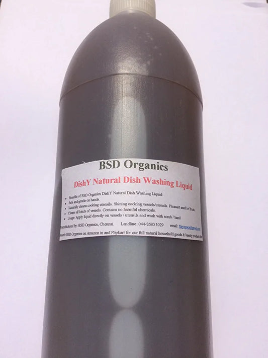 BSD Organics BabyO DishY Natural Dish Washing Liquid - 1 Liter (for Household with Babies)