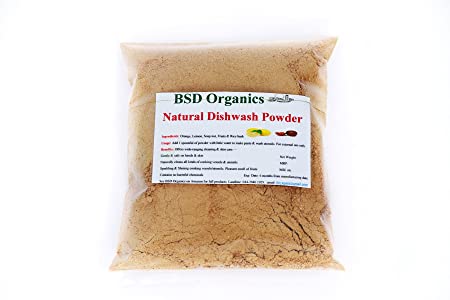 BSD Organics Natural Dish wash Cleaning detergent powder - 100 gm