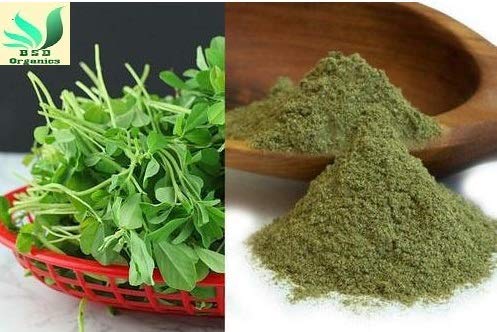 BSD Organics Powder of Dry Fenugreek Leaves Fenugreek / Methi / kasturi Methi Leaves granules Powder - 50 G