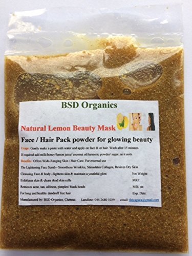 BSD Organics Pretty LadyO Tumeric face & body scrub with virgin coconut oil - 200 gms