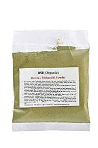 BSD Organics Henna powder / Mehandhi Powder (100 Gram)