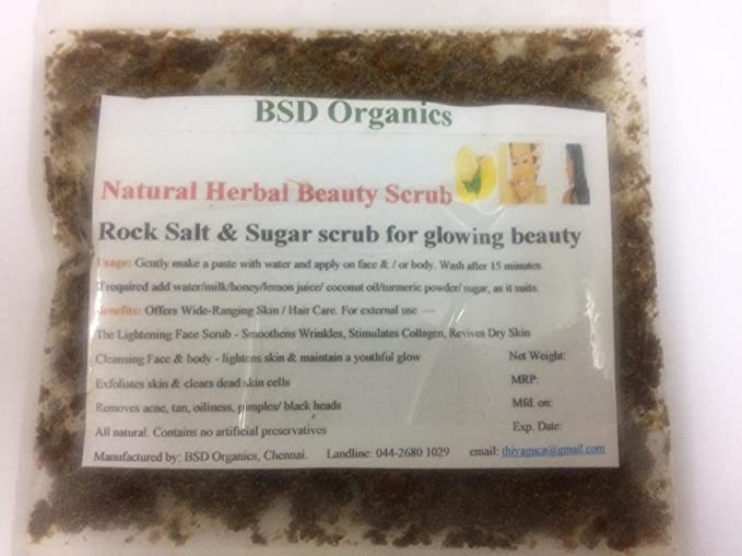BSD Organics MachO Men face & body scrub with virgin coconut oil - 100 gms