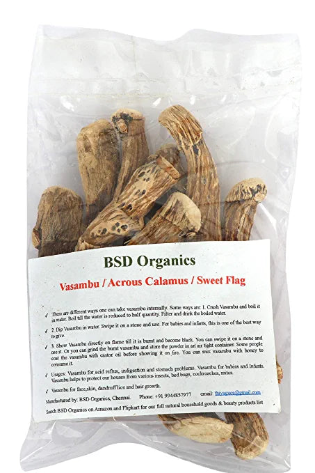 BSD Organics Vasambu/Vacha/Acrous Calamus/Sweet Flag - 400 gm